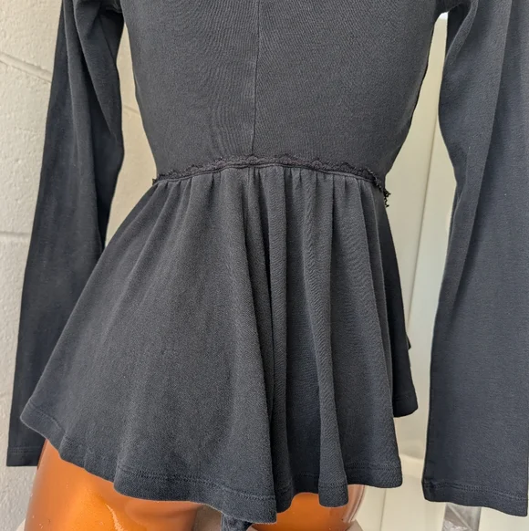 Royal Bones Tripp NYC Corset Lace Up Black Steampunk Hoodie Size XS - Picture 11 of 16